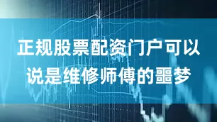 正规股票配资门户可以说是维修师傅的噩梦