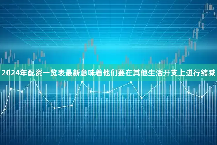 2024年配资一览表最新意味着他们要在其他生活开支上进行缩减
